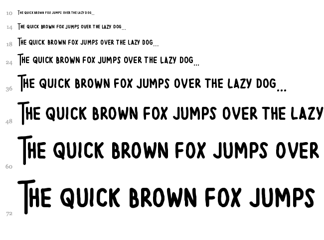 Beautiful Heartbeat font waterfall